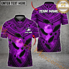 Maxcorners Premium Bowling Jersey Multicolor Options Personalized Name, Team Name 3D Shirt