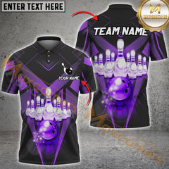 Maxcorners Classic Player Bowling Jersey Multicolor Options Personalized Name, Team Name 3D Shirt