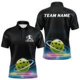 Maxcorners Custom Galaxy Pickleball Polo Shirts For Men, Pickleball Team League Shirt LM1307