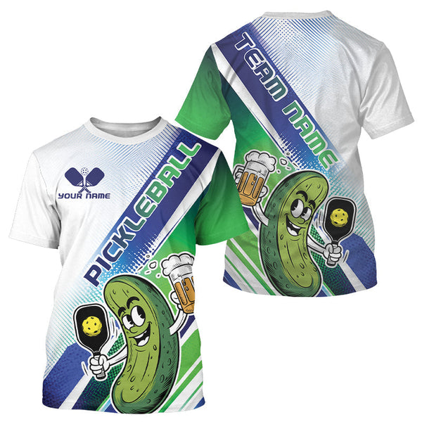 Maxcorners Custom Funny Pickles Play Pickleball Polo Shirts For Men, Humorous Pickleball Team Shirt LM1307