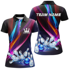 Maxcorners Skull Bowling Shirt Personalized Bowling Team League Skull Polo Shirt
