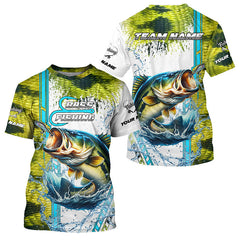 Maxcorners Largemouth bass fishing Green scales custom Bass fishing team jerseys fishing apparel MT2108