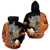 Maxcorners Beautiful Custom Camo Whitetail Deer Hunting Shirt With Full All-Over 3D For Deer Hunters LM2608