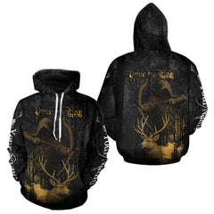 Maxcorners Best Deer Hunting Shirt Black Camo Grim Reaper Custom Name Best Gift Ideas For Hunter LM0409
