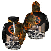 Maxcorners Camo Forest Hunting Animals Wild Boar 3D All Over Printed Shirt Custom Name & Hunting Gift LM1109