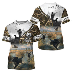 Maxcorners Custom Mallard Duck Hunting Camouflage 3D All Over Printing Shirts, Personalized Hunting Gifts LM1109