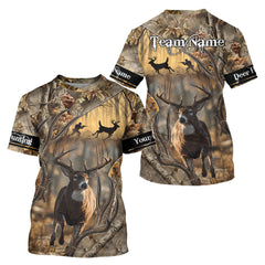 Maxcorners Beautiful Brown Camo Whitetail Deer Hunting Shirt - Hunting Clothes for Men, Hunter Gift Ideas LM2608