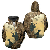 Maxcorners Mallard Duck Hunting Waterfowl Camouflage Shirts, Personalized Duck Hunting Gifts LM1109
