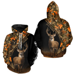 Maxcorners Whitetail Deer Hunting Orange Camouflage Shirts for Men, Hunting Clothes for Deer Hunting Season LM1109