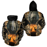 Maxcorners Best Deer Hunting Camo Grim Reaper Shirts - Deer Hunting Clothes, Big Game Hunting Gifts for Men LM2608