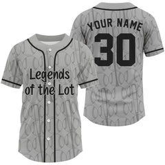 Maxcorners Legend Of The Lot Men's Retro Baseball Jersey Custom Shirt For Baseball Fans LM2608
