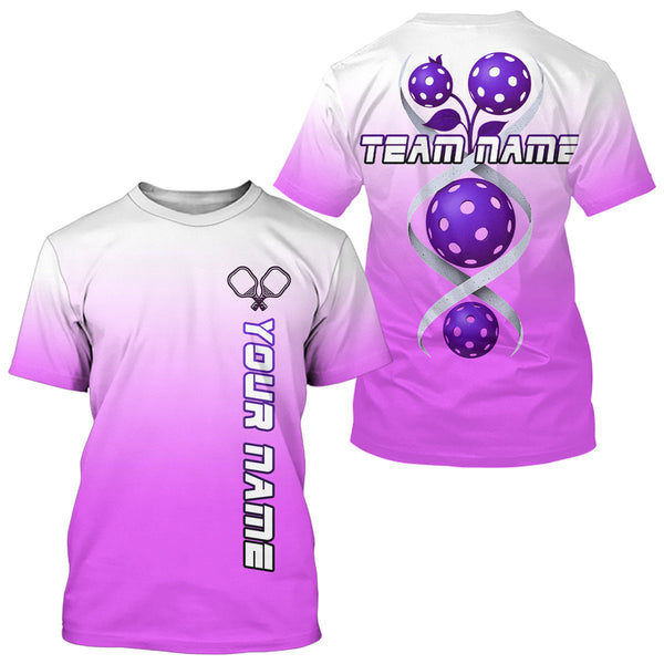 Maxcorners Purple Pickleball It's In My DNA Custom Pickleball T-Shirt For Men, Pickleball Team MT0708