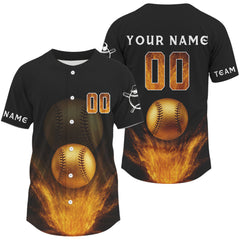 Maxcorners Baseball Jersey For Men Personalized Gold Baseball Shirt, Youth Baseball Jerseys LM2608