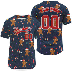 Maxcorners Personalized Christmas Baseball Jerseys Custom Holiday Baseball Jersey For Men & Youth LM2608