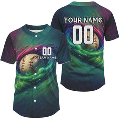 Maxcorners Custom Men's Baseball Jersey Funny Tornado Baseball Shirt, Youth Baseball Jerseys LM2608