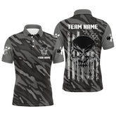 Maxcorners Personalized Polo Bowling Jerseys Camo Bowling Shirt Unisex