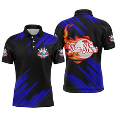 Maxcorners Flame Bowling Team Multicolor Option Customized Name 3D Shirt