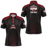 Maxcorners Vintage Bowling Team Multicolor Option Customized Name 3D Shirt