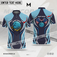 Maxcorners Bowling Customized Name & Team Name 3D Shirt (5 Colors)