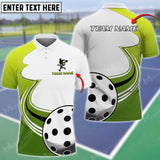MaxCorners Personalized Name Pickleball 3D Polo Shirt