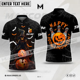 Maxcorners Bowling Halloween Happy Bowlingween Multicolor Option Customized Name & Team Name 3D Shirt (4 colors)