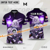 Maxcorners Billiards Eagle American Flag Multicolor Options Personalized Name, Team Name 3D Polo Shirt (4 Colors)