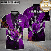 Maxcorners Ball Flame Bowling Jersey Multicolor Options Personalized Name, Team Name 3D Shirt