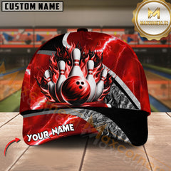 Maxcorners Thunder Breaker Bowling Jersey Multicolor Option Personalized Name 3D Cap