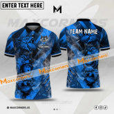 Maxcorners Bowling Ball And Pins Wolf Smoke Multicolor Option Customized Name, Team Name 3D Shirt (4 colors)