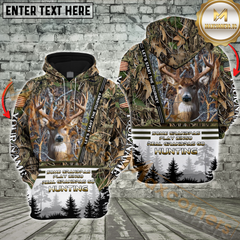 Maxcorners Moss Deer Hunting Some Grandpas Play Bingo, Real Grandpas Go Hunting Custom Name 3D Hoodie All Over Printed Clothes