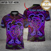 Maxcorners Darts Neon Cartoon Thrower Multicolor Customized Name Team Name 3D Shirts