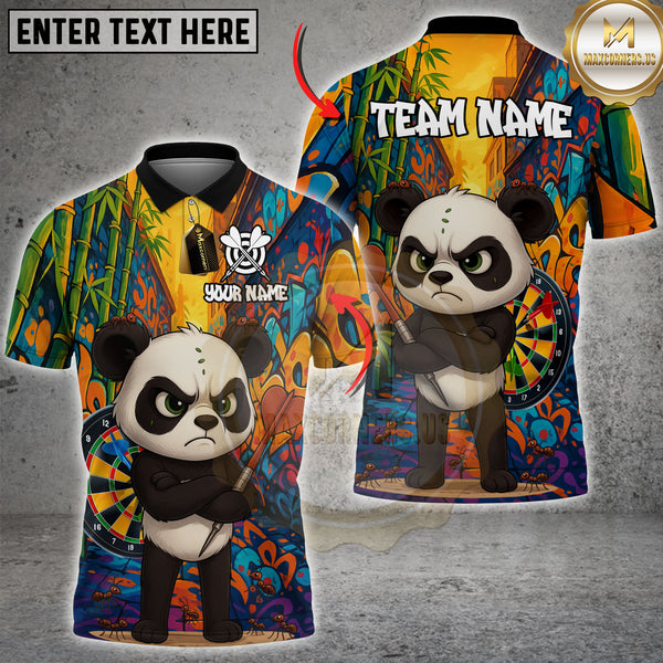 Maxcorners Kung Fu Panda Darts Multicolor Customized Name, Team Name 3D Shirts