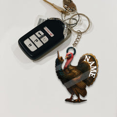 Maxcorners Personalized Funny Turkey Acrylic Ornament - Hilarious Christmas Decoration for Hunters LM0411
