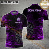 Maxcorners Darts Flame Multicolor Options Personalized Name, Team Name 3D Shirt