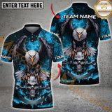 Maxcorners Darts Eagle And Skull Multicolor Options Personalized Name, Team Name 3D Shirt