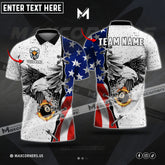 Maxcorners Billiard Ball 8 Flame Eagle Multicolor Options Personalized Name, Team Name 3D Shirt (4 Colors)