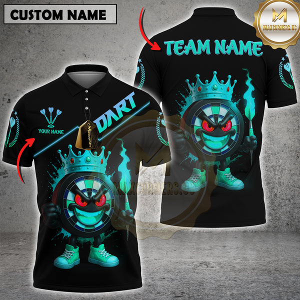 Maxcorners Fire King Darts Multicolor Customized Name, Team Name 3D Shirts