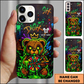Maxcorners Darts Graffiti Zombie Bear Crown Street Art Personalized Name 3D Phone Case