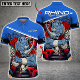 Maxcorners Bowling Rhino Power Multicolor Customized Name, Team Name 3D Shirts For TopShot