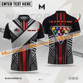 Maxcorners Billiard Ball 8 Victory Armor Multicolor Options Personalized Name, Team Name 3D Polo Shirt
