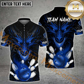 Maxcorners Dragon Ball And Pins Fire Flame Bowling Jersey Multicolor Options Personalized Name, Team Name 3D Shirt
