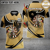 Maxcorners Golden Precision Darts Multicolor Customized Name, Team Name 3D Shirts