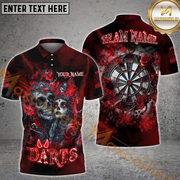 Maxcorners Darts Gothic Romanc Multicolor Options Personalized Name, Team Name 3D Shirt