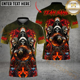 Maxcorners Billiard Ball 8 Pool Skull Dragon Multicolor Personalized Name, Team Name 3D Shirt