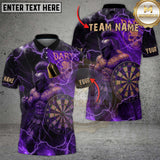 Maxcorners Darts Spartan Warrior Multicolor Customized Name, Team Name 3D Shirts