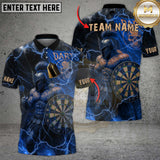 Maxcorners Darts Spartan Warrior Multicolor Customized Name, Team Name 3D Shirts