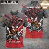 Maxcorners Bowling Hunter I'm On Strike Multicolor Options Personalized Name, Team Name 3D Shirt