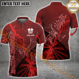Maxcorners Darts Power Surge Multicolor Options Personalized Name, Team Name 3D Shirt