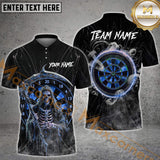 Maxcorners Darts Grim Reaper Smoke Multicolor Options Personalized Name, Team Name 3D Shirt