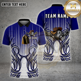 Maxcorners Billiards Shirt Cowboy 8 Ball Pistols Tribal Multicolor Options Personalized Name, Team Name 3D Shirt (4 Colors)